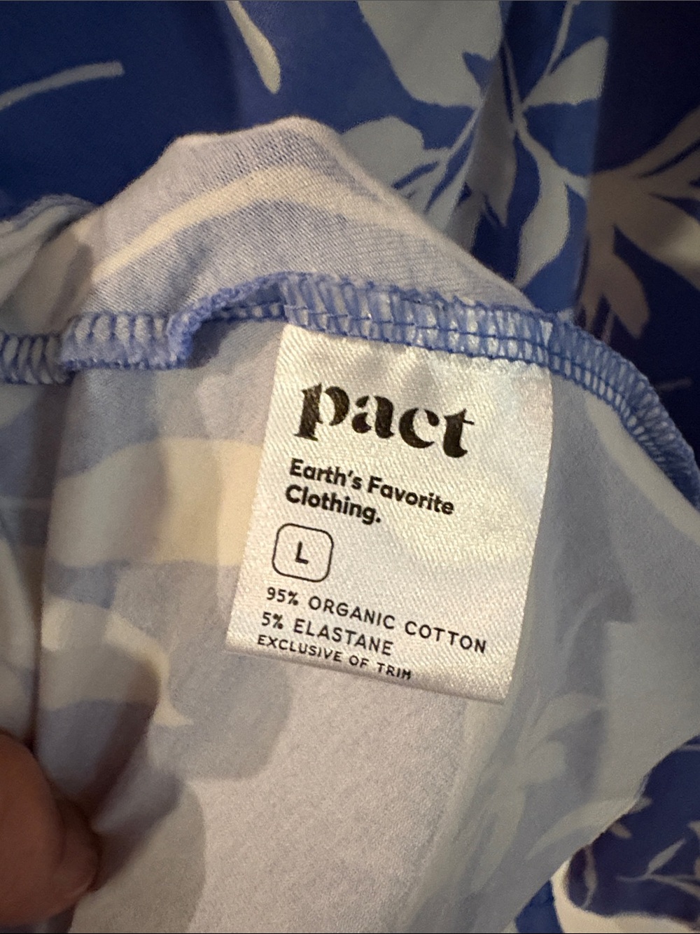 Pact Blue and White Floral Tank Dress - Picture 9 of 9